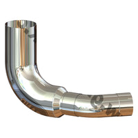Grand Rock - Kenworth 7" 2-Bend O.D. Reduced to 5" I.D. Chrome Exhaust Pipe (Right)