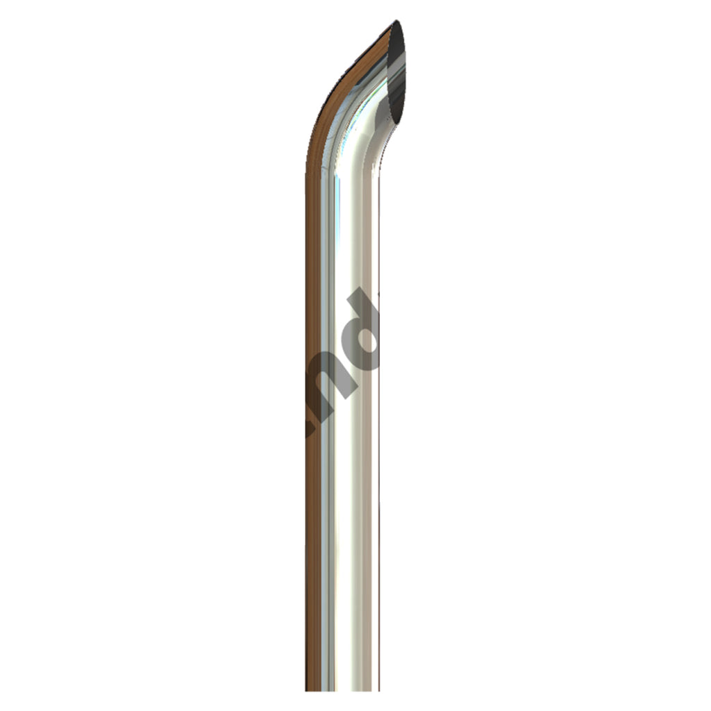 Grand Rock - 6" x 54" or 60" West Coast Curve O.D. Chrome Exhaust Stack