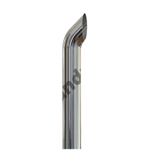 Grand Rock - 7" X 54", 60" or 68" West Coast Curve O.D. Chrome Exhaust Stack
