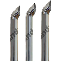 Grand Rock - 7" X 54", 60" or 68" West Coast Curve O.D. Chrome Exhaust Stack