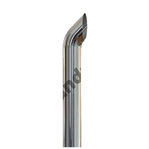 Grand Rock - 8" X 54", 60" or 68" West Coast Curve O.D. Chrome Exhaust Stack