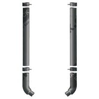 Grand Rock - 2003-Newer Peterbilt 379, OE Fit Chrome Duplex Exhaust Stack Kit