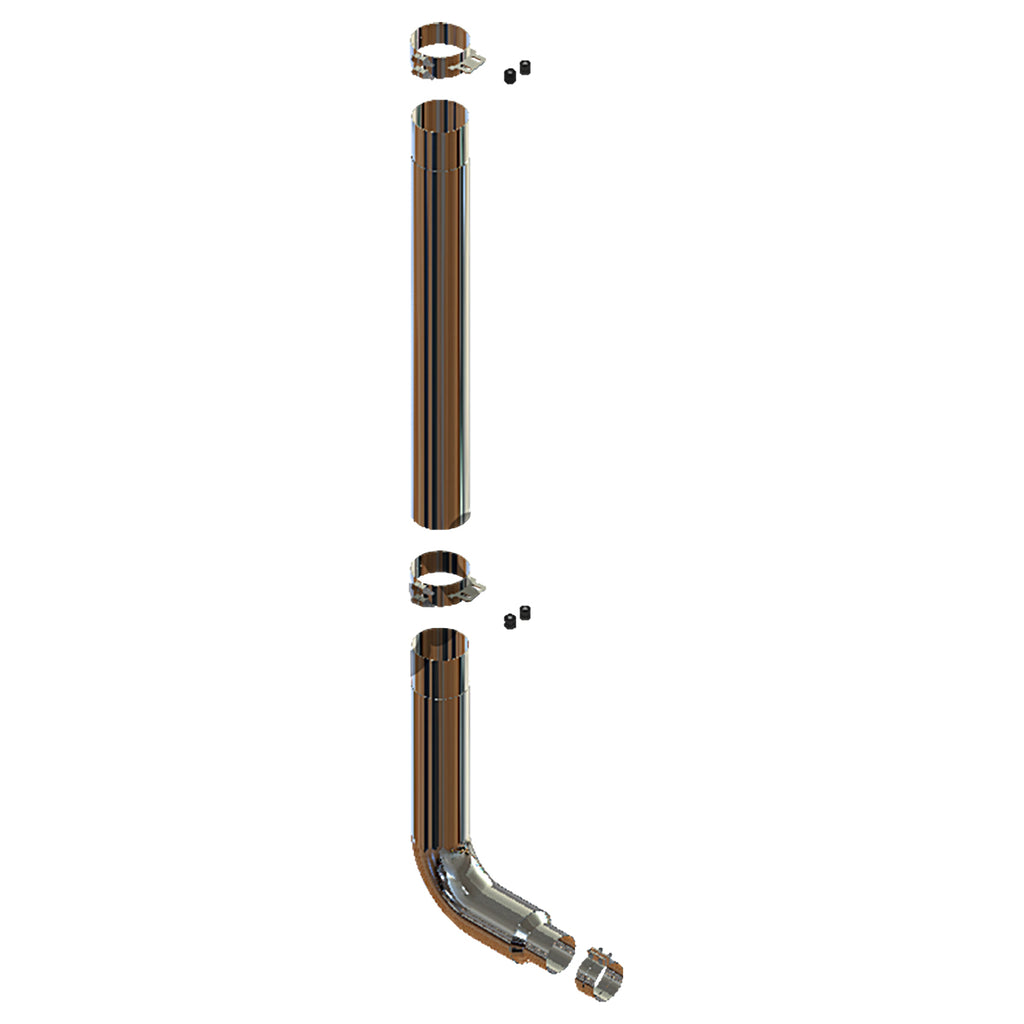 Grand Rock - 1994-2002 Peterbilt 379 Retro Fit Duplex Stack Exhaust Kit