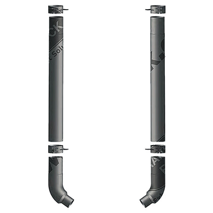 Grand Rock - 1994-2002 Peterbilt 379 8" Chrome Duplex Exhaust Stack Kit