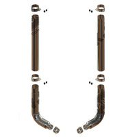 Grand Rock - 1994-2002 8" Peterbilt 379 Retrofit Duplex Chrome Exhaust Kit