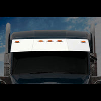 2013-2021 Kenworth T880/W990 15.5" Mid-Roof & Standup Sleeper Blind Mount Sun Visor w/ 5 Slotted Light Holes