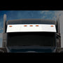 2013-2021 Kenworth T880/W990 15.5" Mid-Roof & Standup Sleeper Blind Mount Sun Visor w/ 5 Slotted Light Holes