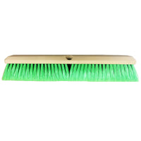 8", 9.5", 10", 14" or 18" Extra Soft Green Nyltex Bristle Brush w Protective Plastic Bumper