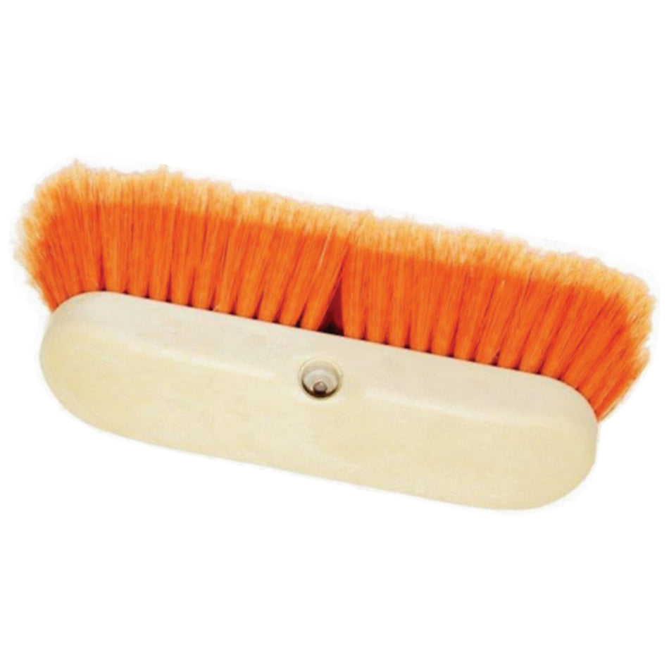 Easy Reach Supply - 10" Acid-Resistant Orange Poly Bristle Truck Wash Brush