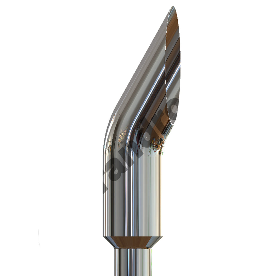 Grand Rock - 8" x 36" Reduced to 5" O.D. Aussie Chrome Exhaust Stack