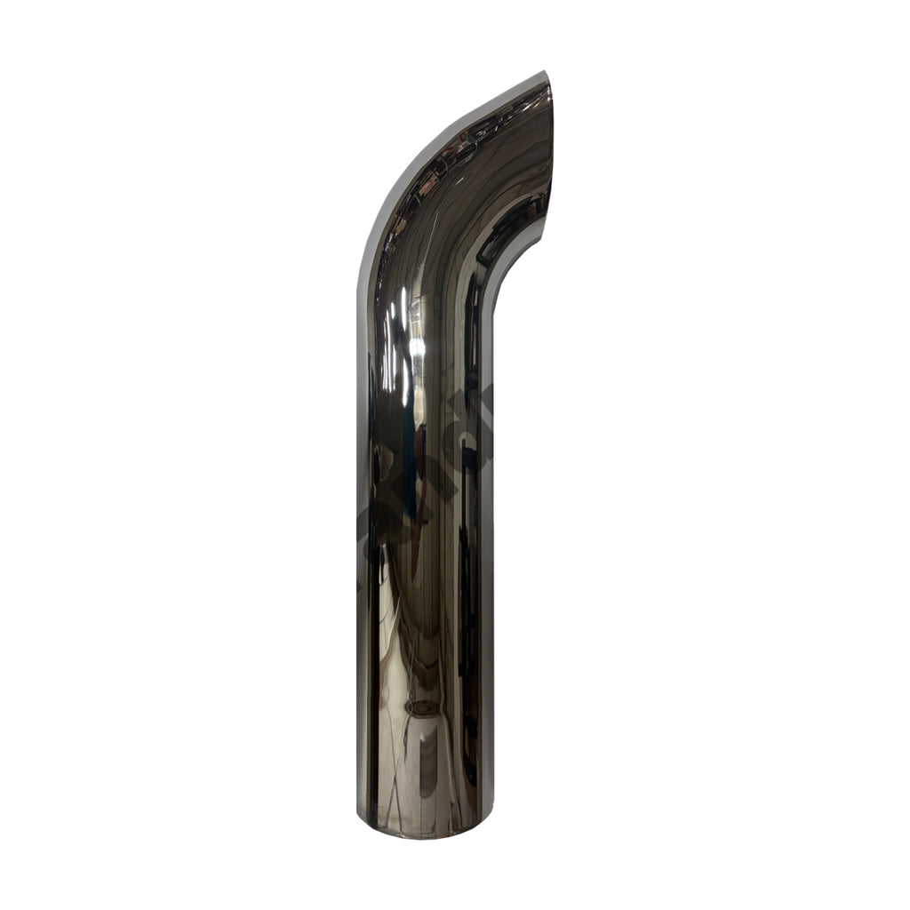 Grand Rock - 7" x 36" Curved O.D. Chrome Exhaust Stack
