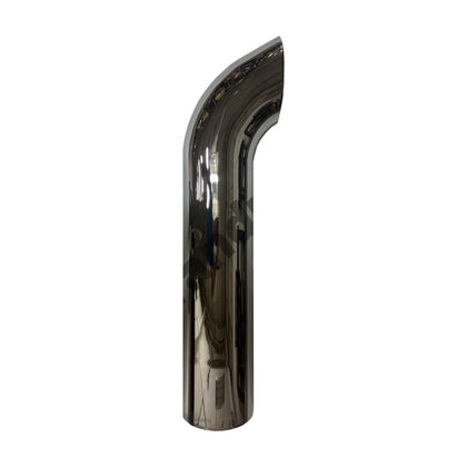 Grand Rock - 7" x 36" Curved O.D. Chrome Exhaust Stack