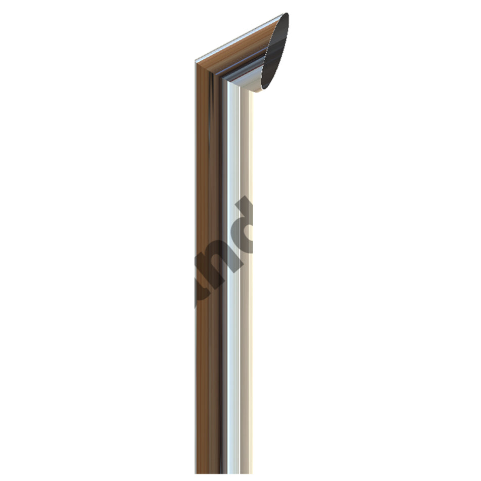 Grand Rock - 8" x 48" Brute O.D. Chrome Exhaust Stack