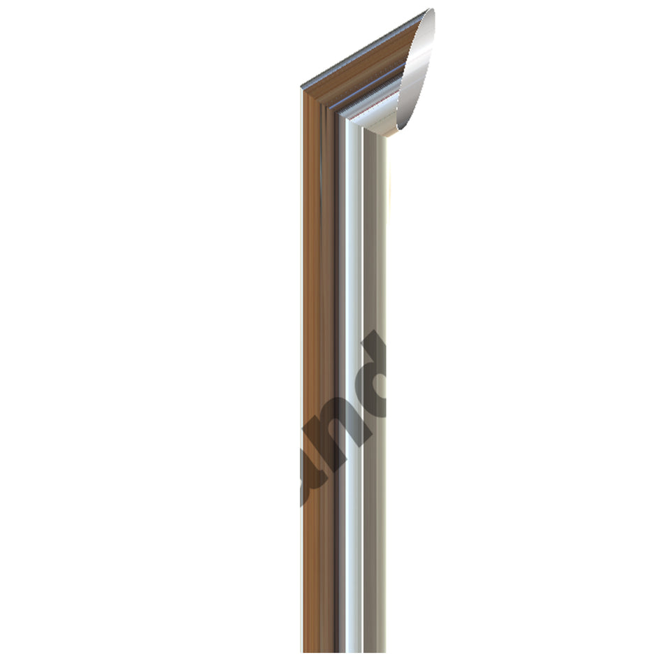 Grand Rock - 7" x 60" Brute O.D. Chrome Exhaust Stack