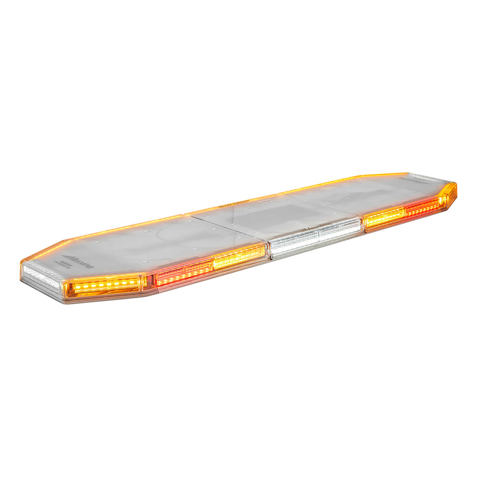 48" LED Elite Lightbar with Work, Alley, Takedown, Stop/Tail/Turn & Traffic Directional Lighting (Amber/White) - Berube's Truck Accessories