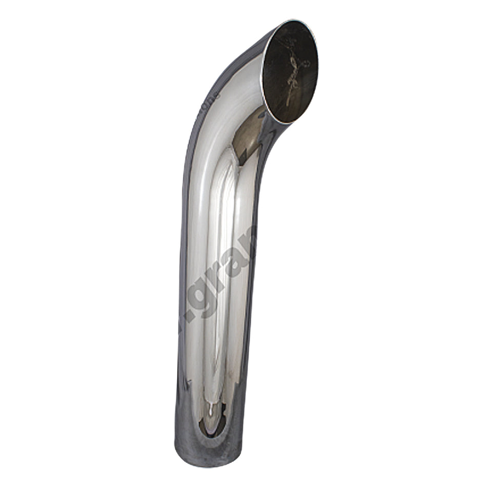 Grand Rock - 8" x 36" Curved O.D. Chrome Exhaust Stack