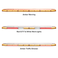 60" LED Elite Lightbar with Work, Alley, Takedown, Stop/Tail/Turn & Traffic Directional Lighting (Amber)