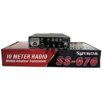 SuperStar SS-676V Slim 80 Watt 10 Meter Radio with AM / FM / PA Modes