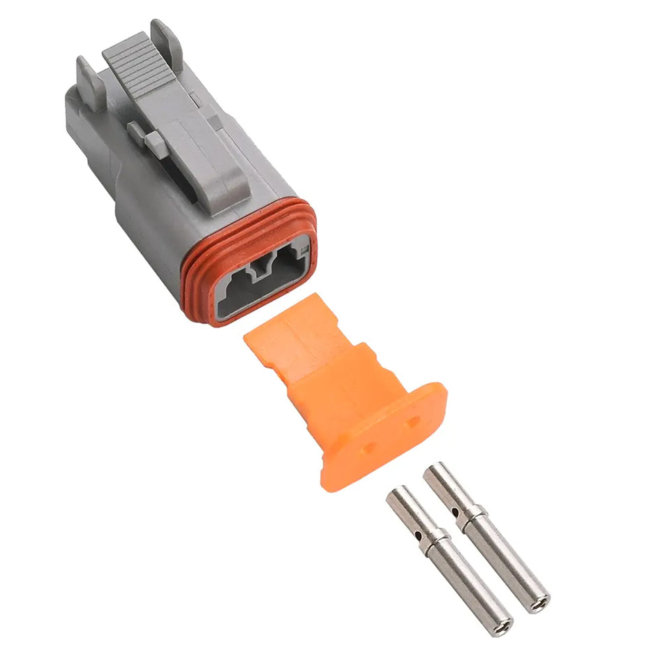 Deutsch Connectors - DT 2 Way Plug Kit Solid Nickle