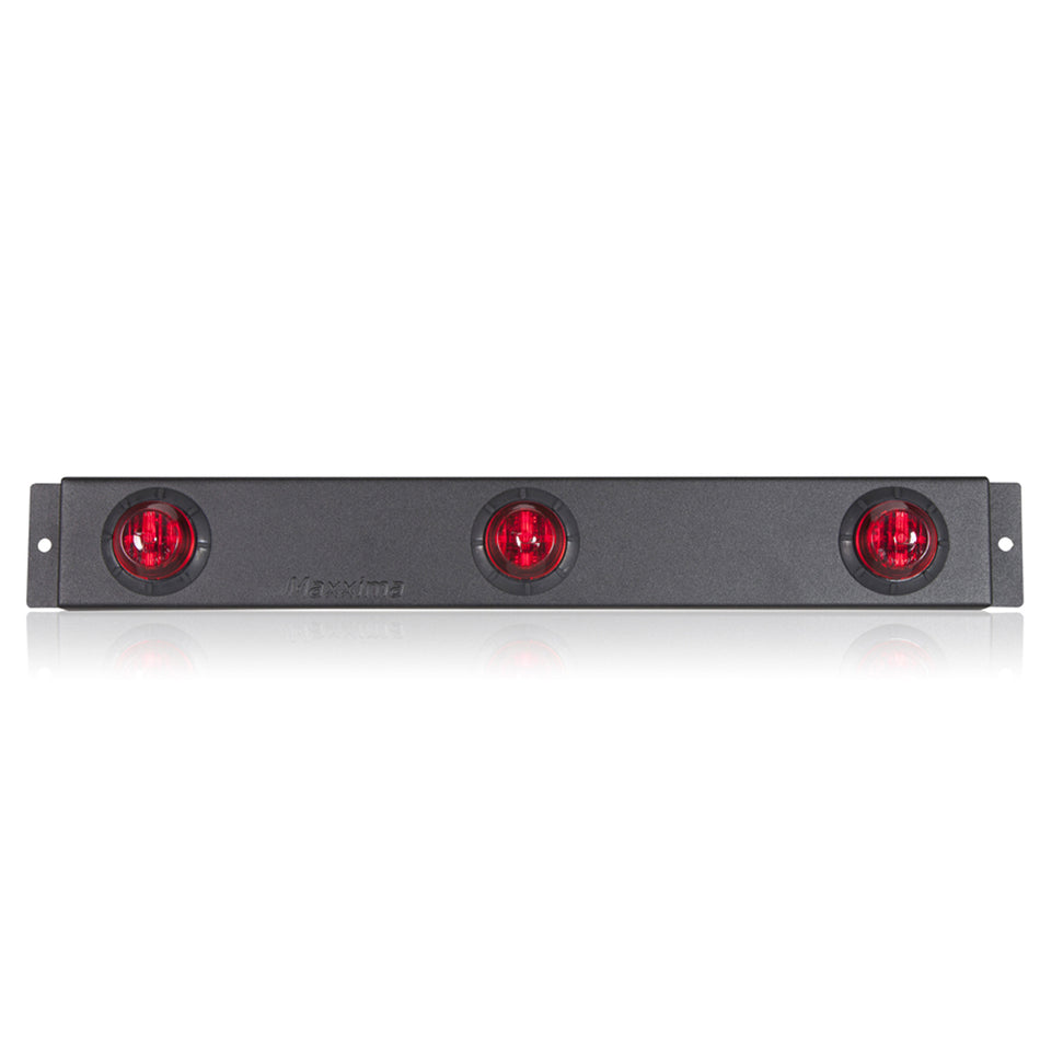 Maxxima - Low Profile Lighting I.D. Bar 1 1/4" Round Red P2PC CM