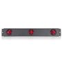 Maxxima - Low Profile Lighting I.D. Bar 1 1/4" Round Red P2PC CM