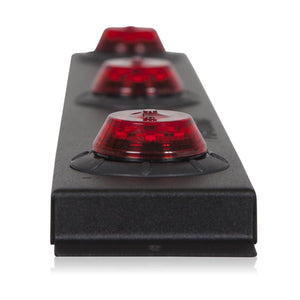 Maxxima - Low Profile Lighting I.D. Bar 1 1/4" Round Red P2PC CM