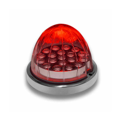 Clear Red Clearance & Marker Watermelon LED Light – 19 Diodes