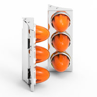 Peterbilt 589 Short Watermelon Front Air Cleaner Light Bars