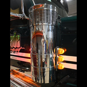 Peterbilt 589 Short Watermelon Front Air Cleaner Light Bars