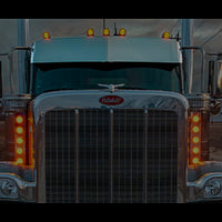 Parts 4 Rigs - 14" Peterbilt 589 Straight 304 Stainless Steel Visor
