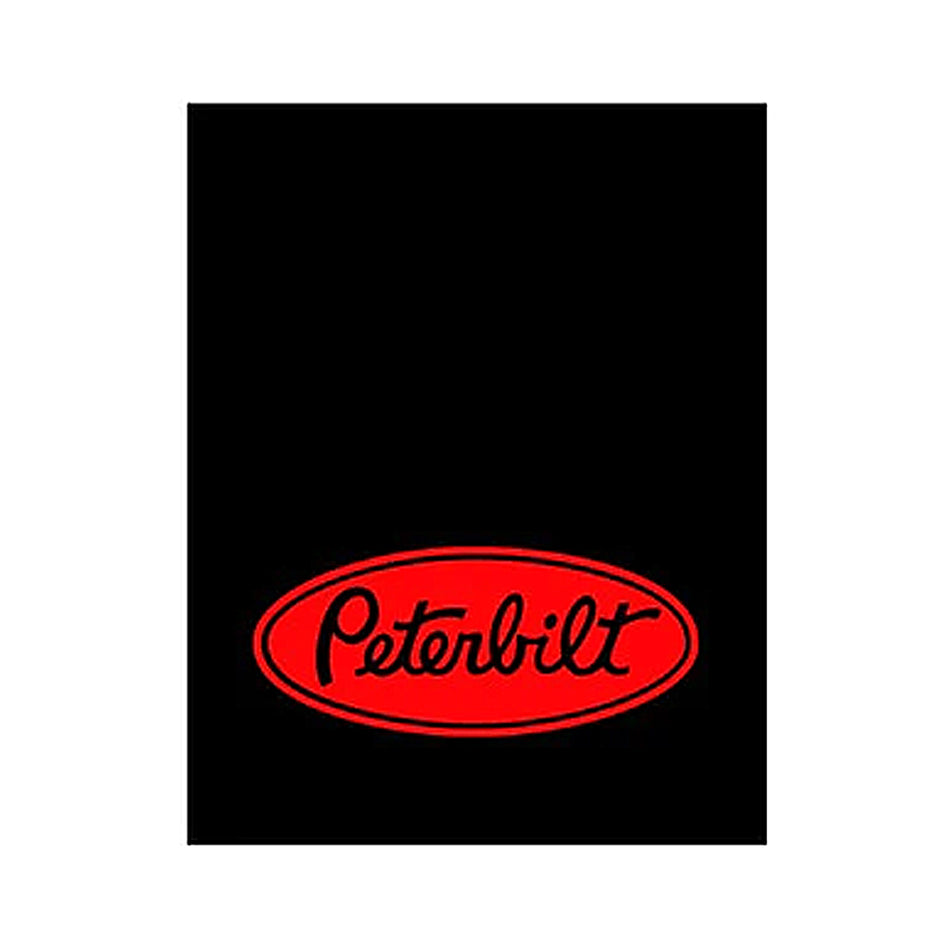 National Truck Parts - 24" x 30" Peterbilt Logo Mud Flap (Red)
