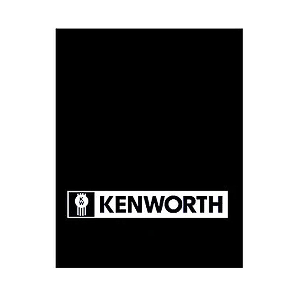 National Truck Parts - 24" x 30" Kenworth Logo Mud Flap (White)