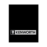 National Truck Parts - 24" x 30" Kenworth Logo Mud Flap (White)