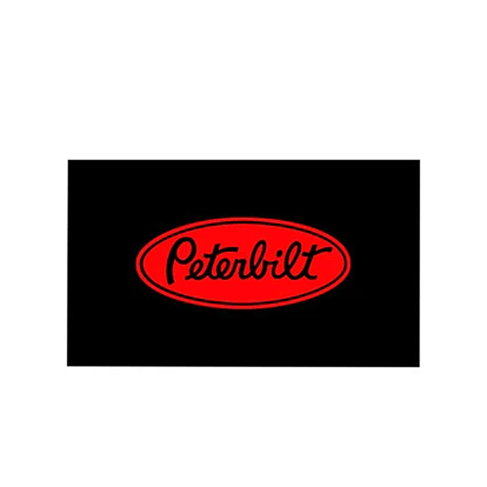 National Truck Parts - 24" x 14" Peterbilt Logo Mud Flap (Red)