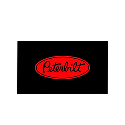 National Truck Parts - 24" x 14" Peterbilt Logo Mud Flap (Red)