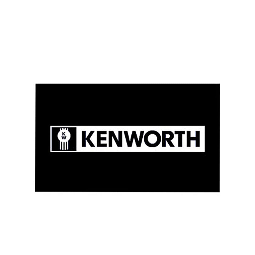 National Truck Parts - 24" x 14" Kenworth Logo Mud Flaps (White)