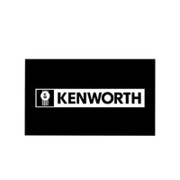 National Truck Parts - 24" x 14" Kenworth Logo Mud Flaps (White)