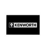 National Truck Parts - 24" x 14" Kenworth Logo Mud Flaps (White)