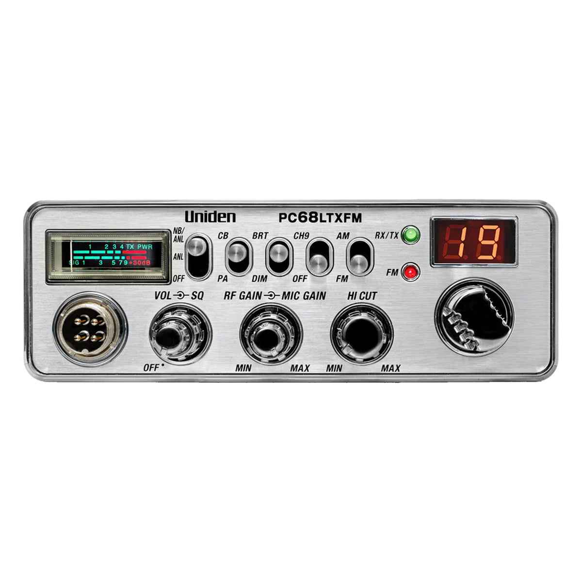 Uniden - Dual-Mode AM/FM CB Radio - PC68LTXFM