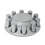 National Truck Parts - Flat Front Axle Cover w/ 10-33mm Screw On Lug Nuts
