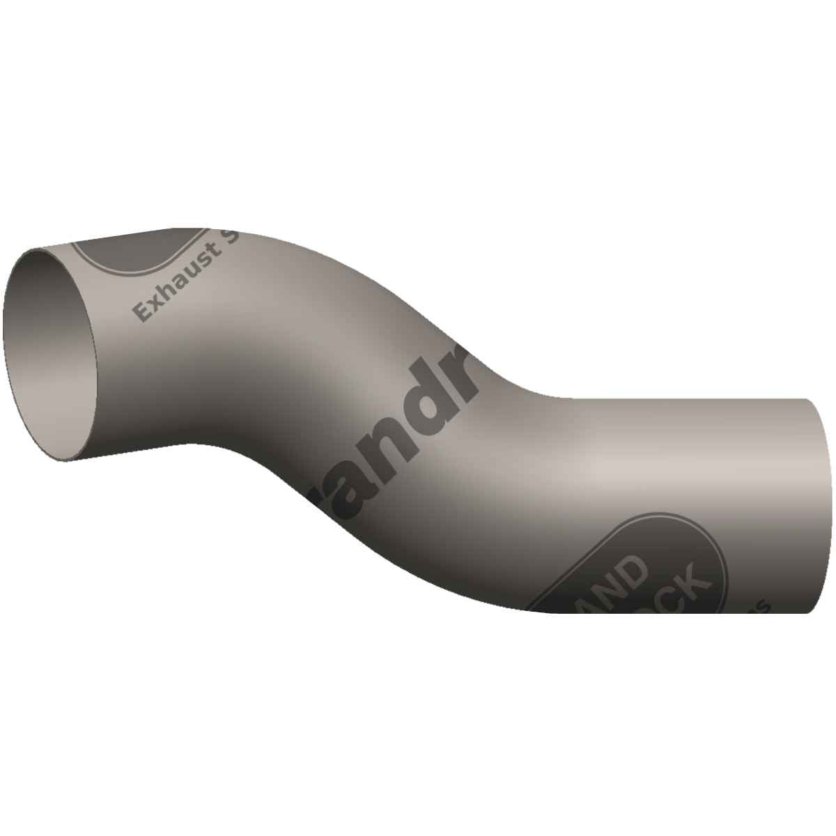 Grand Rock - Kenworth 5" Aluminized Double Bend Exhaust Pipe O.D./O.D.