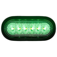 Buyers - 6" LED Oval Strobe Light with 12 LEDs (Amber/Green)