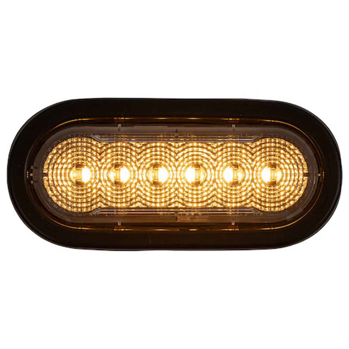 Buyers - 6" LED Oval Strobe Light with 12 LEDs (Amber/Green)