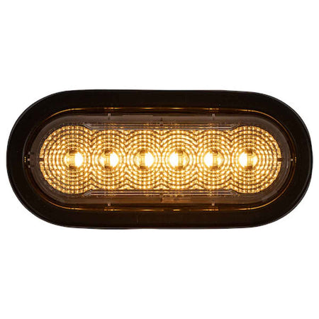 Buyers - 6" LED Oval Strobe Light with 12 LEDs (Amber/Green)