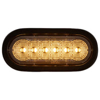 Buyers - 6" LED Oval Strobe Light with 12 LEDs (Amber/Green)