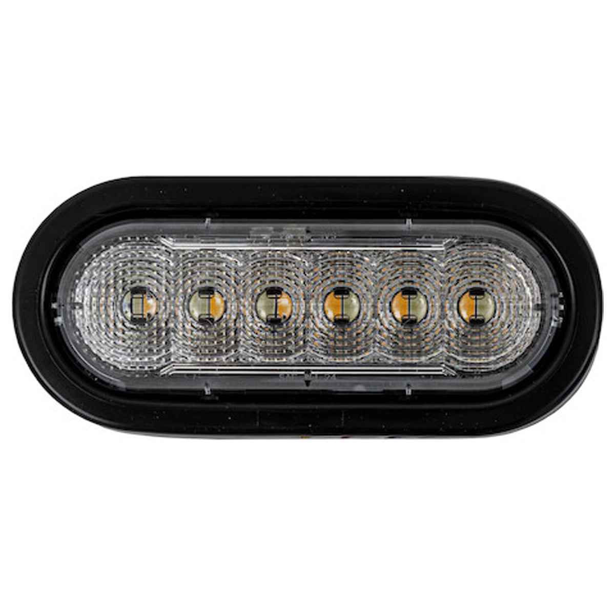 Buyers - 6" LED Oval Strobe Light with 12 LEDs (Amber/Green)
