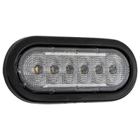 Buyers - 6" LED Oval Strobe Light with 12 LEDs (Amber/Green)