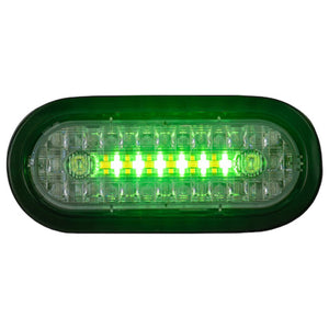 6" Combination LED Stop/Turn/Tail, Backup, & Strobe Light with 17 LEDs (Amber/Green)