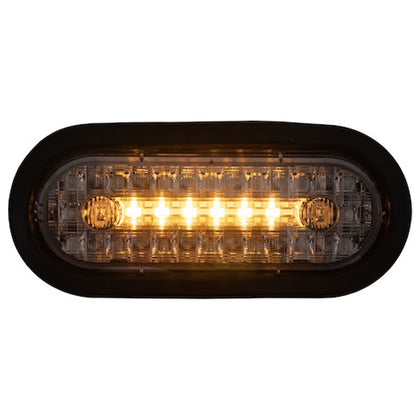6" Combination LED Stop/Turn/Tail, Backup, & Strobe Light with 17 LEDs (Amber/Green)