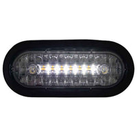 6" Combination LED Stop/Turn/Tail, Backup, & Strobe Light with 17 LEDs (Amber/Green)